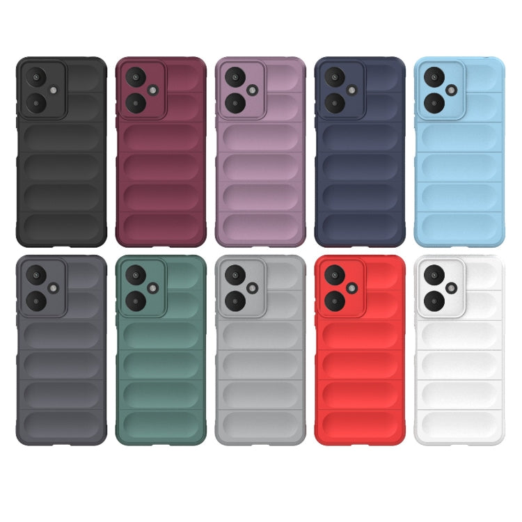 For Xiaomi Redmi 13C 5G Magic Shield TPU + Flannel Phone Case(Dark Green) - 13C Cases by buy2fix | Online Shopping UK | buy2fix