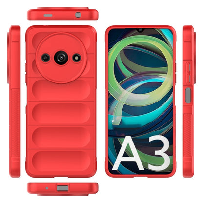 For Xiaomi Redmi A3 4G Global Magic Shield TPU + Flannel Phone Case(Red) - Xiaomi Cases by buy2fix | Online Shopping UK | buy2fix