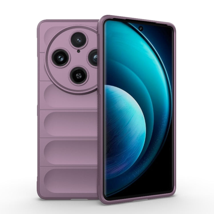 For vivo X100 Pro 5G Magic Shield TPU + Flannel Phone Case(Purple) - X100 Pro Cases by buy2fix | Online Shopping UK | buy2fix