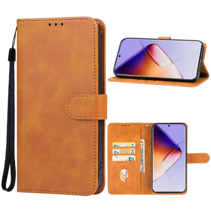 For Infinix Note 40 Pro 4G Leather Phone Case(Brown) - Infinix Cases by buy2fix | Online Shopping UK | buy2fix