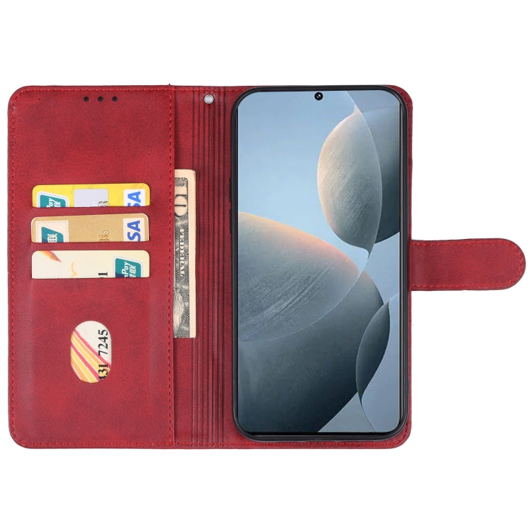 For Xiaomi Redmi K70E Leather Phone Case(Red) - K70E Cases by buy2fix | Online Shopping UK | buy2fix