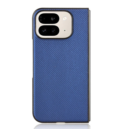 For Google Pixel 9 Pro Fold PU Leather PC Phone Case(Blue) - Google Cases by buy2fix | Online Shopping UK | buy2fix