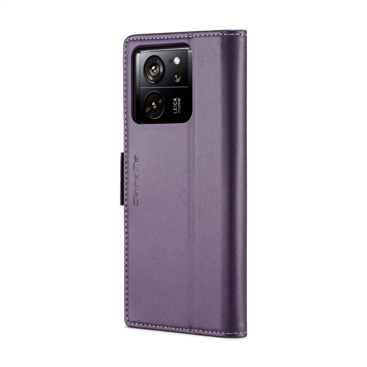 For Xiaomi 13T/13T Pro CaseMe 023 Butterfly Buckle Litchi Texture RFID Anti-theft Leather Phone Case(Pearly Purple) - Xiaomi Cases by CaseMe | Online Shopping UK | buy2fix