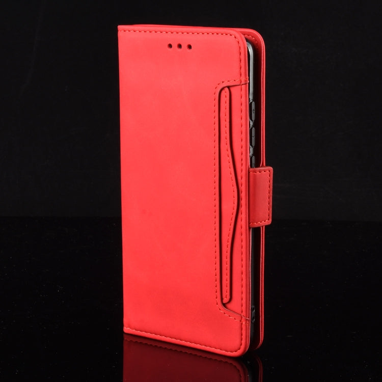 For Google Pixel 9 Pro Skin Feel Calf Texture Card Slots Leather Phone Case(Red) - Google Cases by buy2fix | Online Shopping UK | buy2fix