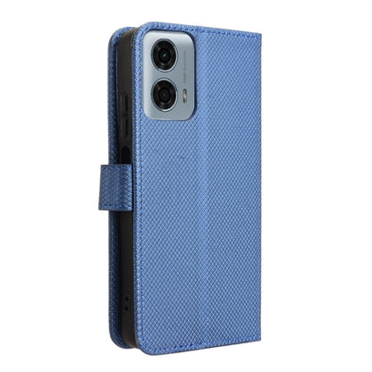 For Motorola Moto G Power 5G 2024 Diamond Texture Leather Phone Case(Blue) - Motorola Cases by buy2fix | Online Shopping UK | buy2fix