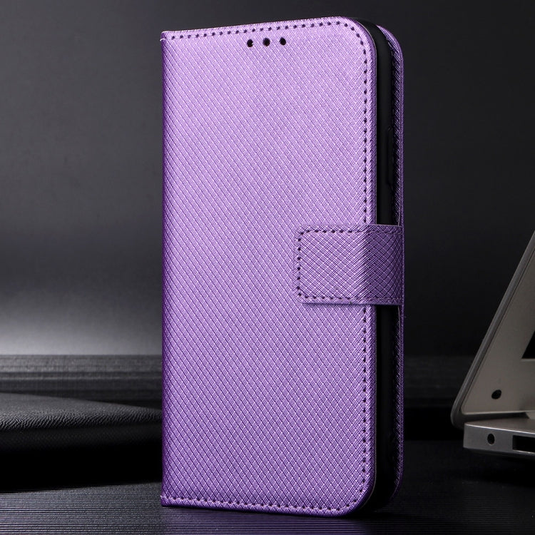 For Google Pixel 9 Diamond Texture Leather Phone Case(Purple) - Google Cases by buy2fix | Online Shopping UK | buy2fix