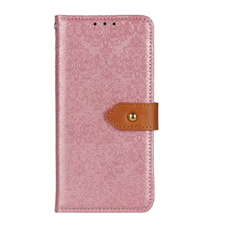 For Xiaomi Redmi K70 5G / K70 Pro 5G European Floral Embossed Leather Phone Case(Pink) - K70 Cases by buy2fix | Online Shopping UK | buy2fix