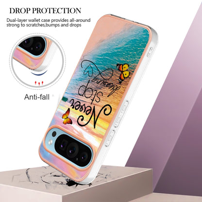 For Google Pixel 9 / 9 Pro Electroplating IMD TPU Phone Case(Dream Butterfly) - Google Cases by buy2fix | Online Shopping UK | buy2fix