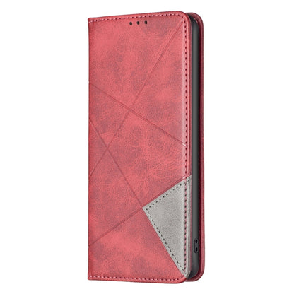 For Xiaomi Civi 3 5G Rhombus Texture Magnetic Leather Phone Case(Red) - Xiaomi Cases by buy2fix | Online Shopping UK | buy2fix