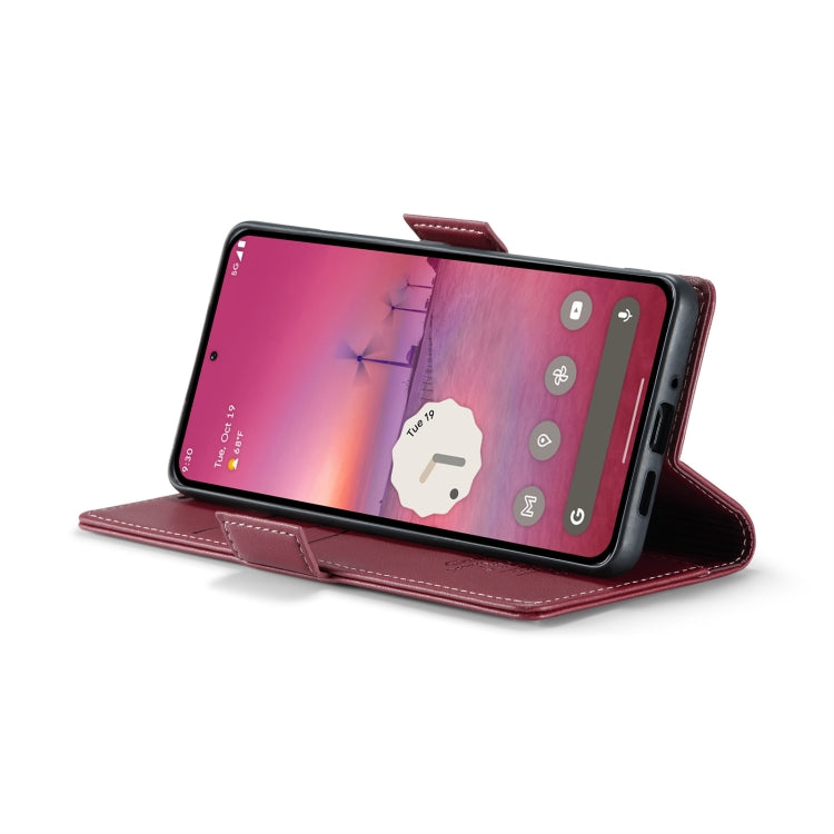 For Google Pixel 9 Pro XL CaseMe 023 Butterfly Buckle Litchi Texture RFID Anti-theft Leather Phone Case(Wine Red) - Google Cases by CaseMe | Online Shopping UK | buy2fix