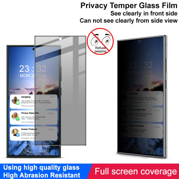 For Samsung Galaxy S24 Ultra 5G imak HD Full Screen Anti-spy Tempered Glass Protective Film - Galaxy S24 Ultra 5G Tempered Glass by imak | Online Shopping UK | buy2fix