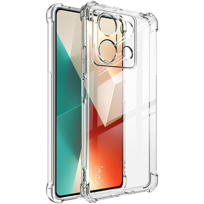 For Xiaomi Redmi Note 13 5G Global imak Shockproof Airbag TPU Phone Case(Transparent) - Xiaomi Cases by imak | Online Shopping UK | buy2fix