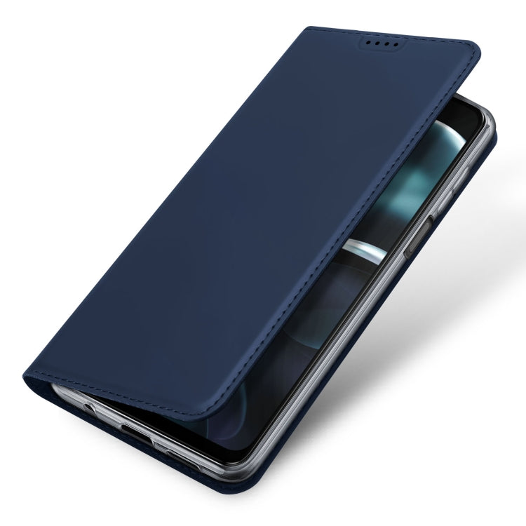 For Motorola Moto G14 DUX DUCIS Skin Pro Series Flip Leather Phone Case(Blue) - Motorola Cases by DUX DUCIS | Online Shopping UK | buy2fix