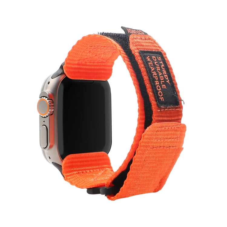 Nylon Two Section Watch Band For Apple Watch Ultra 49mm(Orange) - Watch Bands by buy2fix | Online Shopping UK | buy2fix