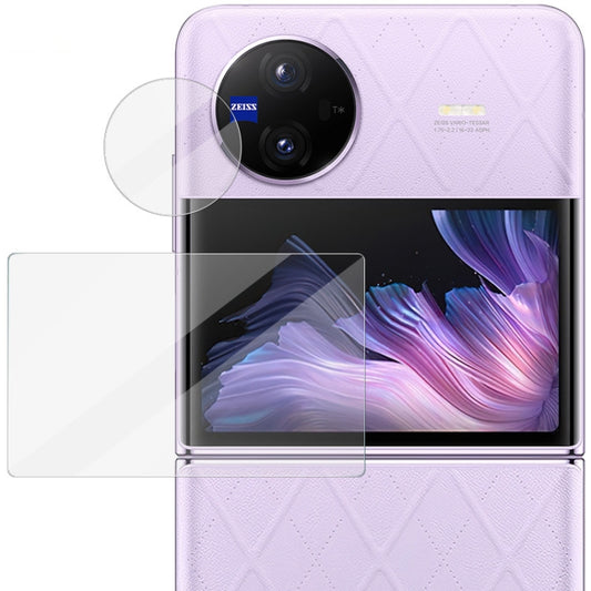 For vivo X Flip 1 Sets imak Tempered Glass Rear Camera Protection Ring + Glass Rear Screen Sticker - For Vivo by imak | Online Shopping UK | buy2fix