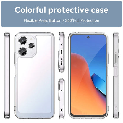 For Xiaomi Redmi 12R Colorful Series Acrylic Hybrid TPU Phone Case(Transparent) - Xiaomi Cases by buy2fix | Online Shopping UK | buy2fix