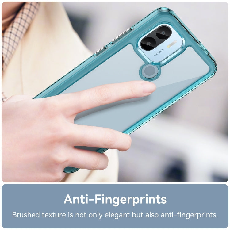 For Xiaomi Poco C50 Colorful Series Acrylic Hybrid TPU Phone Case(Transparent Blue) - Xiaomi Cases by buy2fix | Online Shopping UK | buy2fix