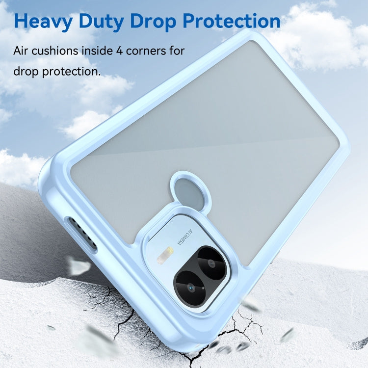 For Xiaomi Poco C50 Colorful Series Acrylic Hybrid TPU Phone Case(Blue) - Xiaomi Cases by buy2fix | Online Shopping UK | buy2fix