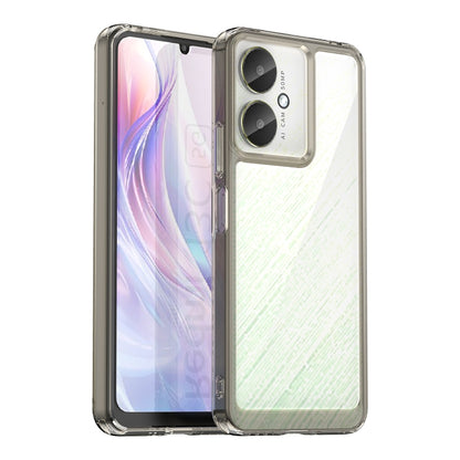 For Xiaomi Poco M6 Colorful Series Acrylic Hybrid TPU Phone Case(Transparent Grey) - Xiaomi Cases by buy2fix | Online Shopping UK | buy2fix