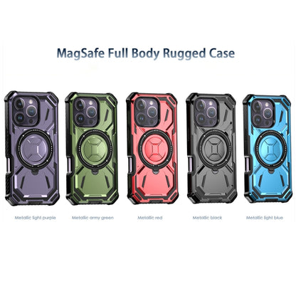 For iPhone 16 Pro Armor Series Holder Phone Case(Blue) - iPhone 16 Pro Cases by buy2fix | Online Shopping UK | buy2fix