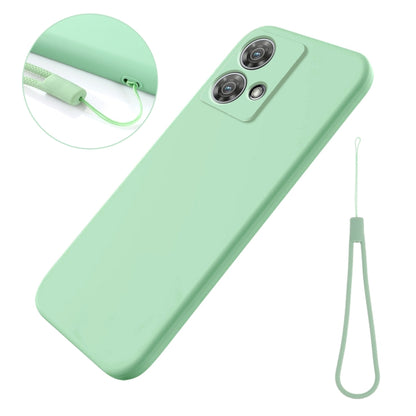 For Motorola Edge 40 Neo Pure Color Liquid Silicone Shockproof Phone Case(Green) - Motorola Cases by buy2fix | Online Shopping UK | buy2fix