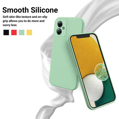 For Motorola Moto G64 Pure Color Liquid Silicone Shockproof Phone Case(Green) - Motorola Cases by buy2fix | Online Shopping UK | buy2fix