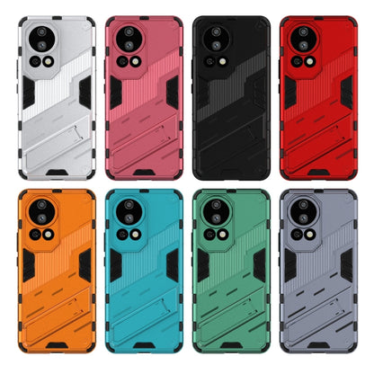 For Huawei nova 12 Pro Punk Armor 2 in 1 PC + TPU Phone Case with Holder(Red) - Huawei Cases by buy2fix | Online Shopping UK | buy2fix