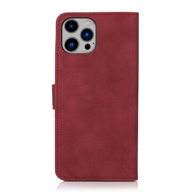 For iPhone 16 Pro Max KHAZNEH Matte Texture Leather Phone Case(Red) - iPhone 16 Pro Max Cases by buy2fix | Online Shopping UK | buy2fix