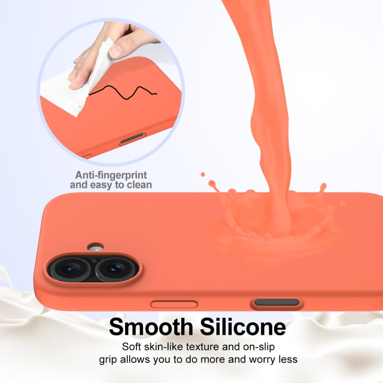 For iPhone 16 Shockproof Silicone Magsafe Phone Case(Gold Orange) - iPhone 16 Cases by buy2fix | Online Shopping UK | buy2fix