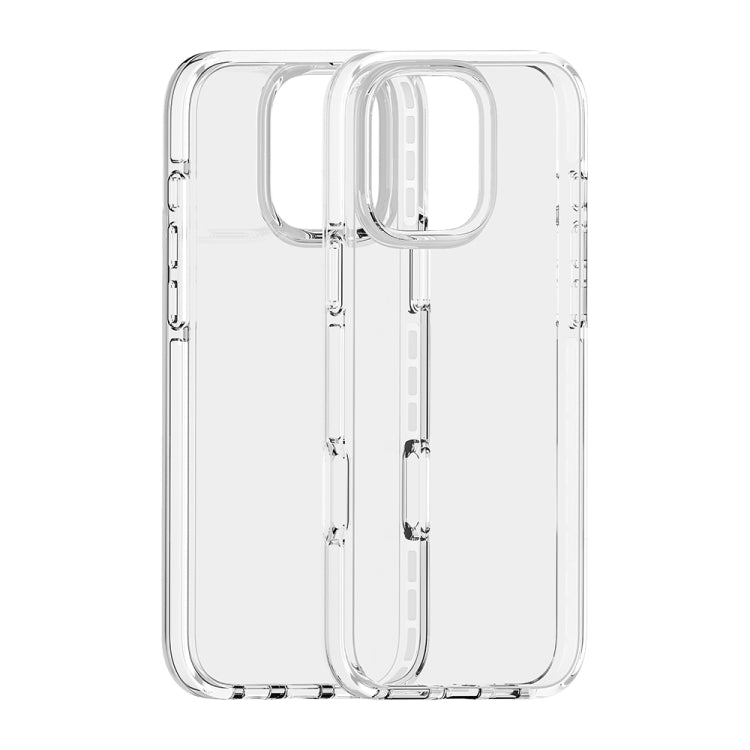 For iPhone 16 Pro Max Two-color Shockproof High Transparency TPU Phone Case(White) - iPhone 16 Pro Max Cases by buy2fix | Online Shopping UK | buy2fix