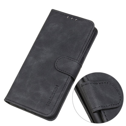 For iPhone 16 KHAZNEH Retro Texture Leather Phone Case(Black) - iPhone 16 Cases by buy2fix | Online Shopping UK | buy2fix