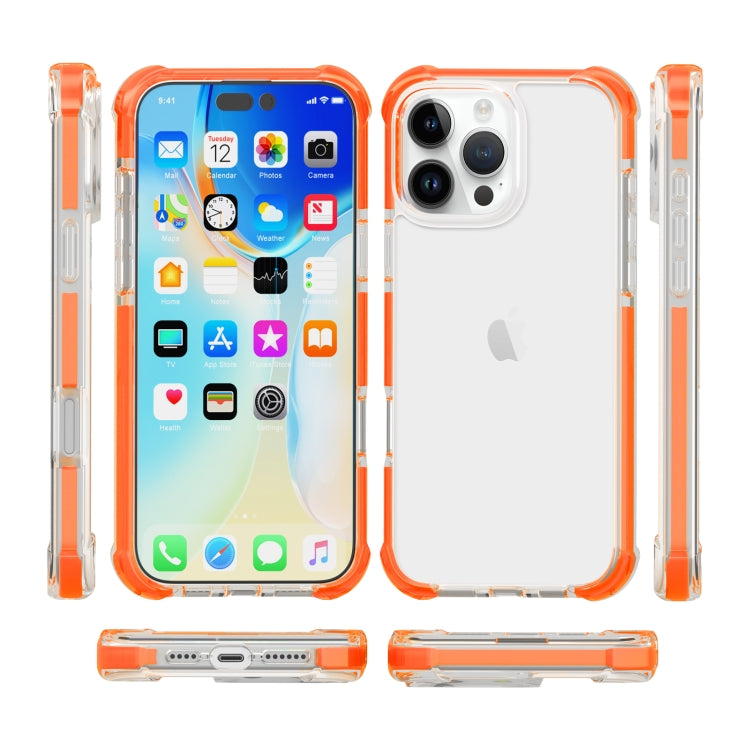 For iPhone 16 Pro Max Four-corner Shockproof TPU + Acrylic Phone Case(Orange) - iPhone 16 Pro Max Cases by buy2fix | Online Shopping UK | buy2fix