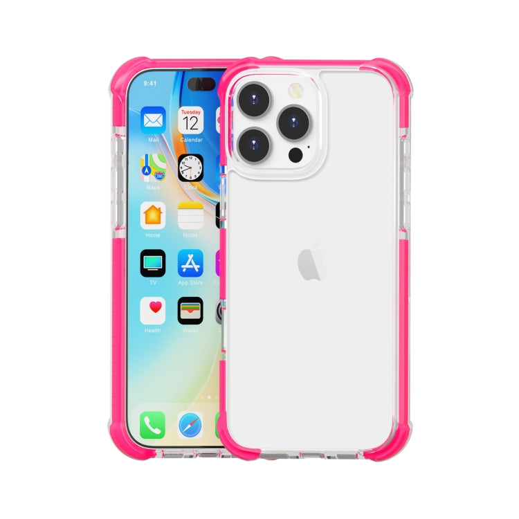 For iPhone 16 Pro Max Four-corner Shockproof TPU + Acrylic Phone Case(Pink) - iPhone 16 Pro Max Cases by buy2fix | Online Shopping UK | buy2fix