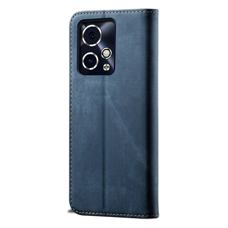 For Honor 90 GT Denim Texture Flip Leather Phone Case(Blue) - Honor Cases by buy2fix | Online Shopping UK | buy2fix