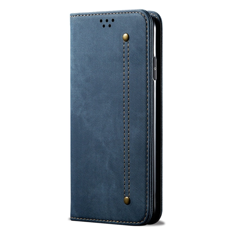 For Honor 200 Lite Global Denim Texture Flip Leather Phone Case(Blue) - Honor Cases by buy2fix | Online Shopping UK | buy2fix