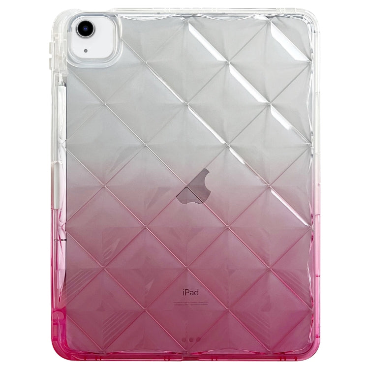 For iPad Air 11 2024 / iPad Pro 11 Gradient Diamond Plaid TPU Tablet Case(Gradient Pink) - iPad Pro 11 (2022/2021) Cases by buy2fix | Online Shopping UK | buy2fix