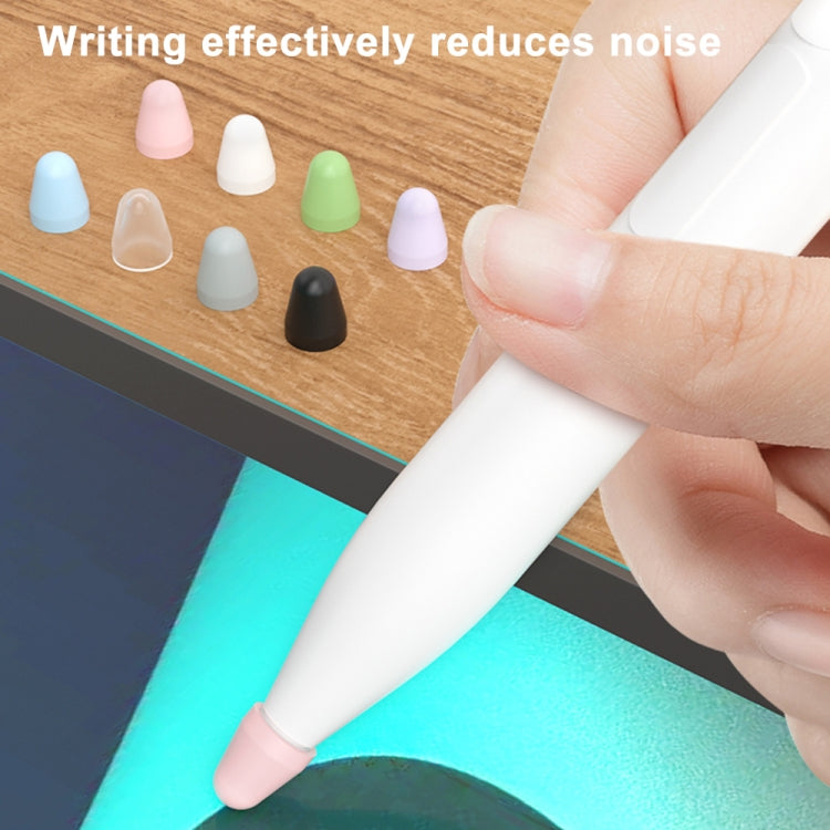 For Xiaomi Stylus Pen 2 8pcs / Set Silicone Wear-resistant Stylus Nib Cover(Black) - Pencil Accessories by buy2fix | Online Shopping UK | buy2fix