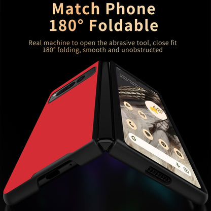 For Google Pixel Fold Litchi Pattern Foldable Protective Case(Red) - Google Cases by buy2fix | Online Shopping UK | buy2fix