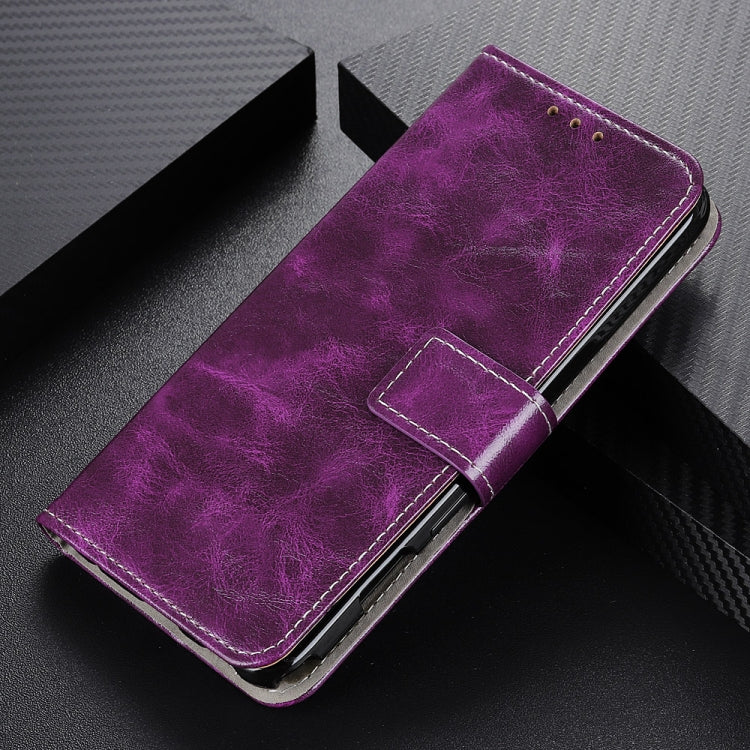 For OnePlus 12 Retro Crazy Horse Texture Leather Phone Case(Purple) - OnePlus Cases by buy2fix | Online Shopping UK | buy2fix