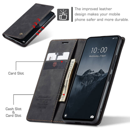 For Xiaomi Redmi Note 13 Pro 4G CaseMe 013 Multifunctional Horizontal Flip Leather Phone Case(Black) - Xiaomi Cases by CaseMe | Online Shopping UK | buy2fix