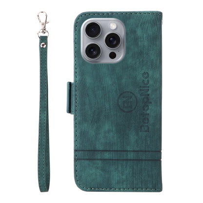 For iPhone 16 Pro Max BETOPNICE Dual-side Buckle Leather Phone Case(Green) - iPhone 16 Pro Max Cases by BETOPNICE | Online Shopping UK | buy2fix