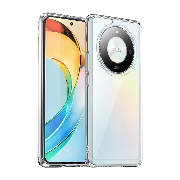 For Honor Magic6 Lite 5G Colorful Series Acrylic Hybrid TPU Phone Case(Transparent) - Honor Cases by buy2fix | Online Shopping UK | buy2fix