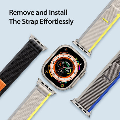 For Apple Watch SE 40mm DUX DUCIS YJ Series Nylon Watch Band(Blue) - Watch Bands by DUX DUCIS | Online Shopping UK | buy2fix