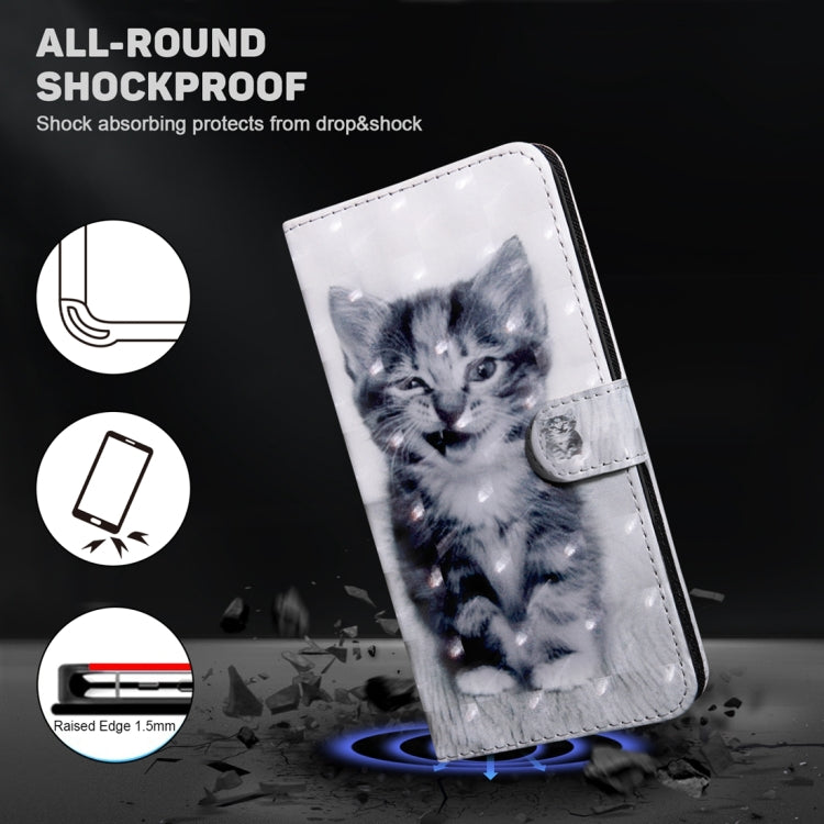 For Google Pixel 9 Pro 3D Painted Pattern Leather Phone Case(Smile Cat) - Google Cases by buy2fix | Online Shopping UK | buy2fix