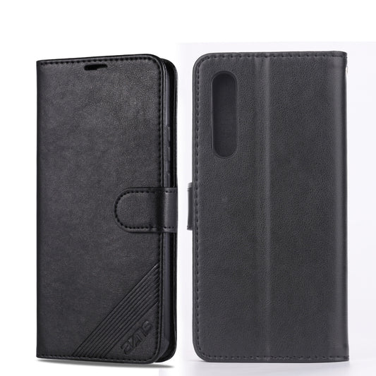 For Huawei P30 AZNS Sheepskin Texture Horizontal Flip Leather Case with Holder & Card Slots & Wallet(Black) - Huawei Cases by AZNS | Online Shopping UK | buy2fix