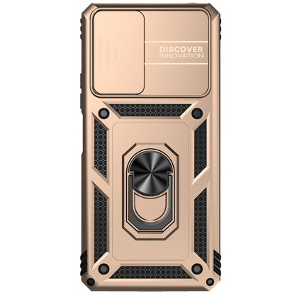 For Xiaomi Redmi Note 10 Pro Sliding Camshield Holder Phone Case(Gold) - Xiaomi Cases by buy2fix | Online Shopping UK | buy2fix