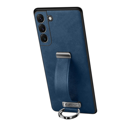 For Samsung Galaxy S24+ 5G SULADA PC + Leather Texture Skin Feel Shockproof Phone Case(Blue) - Galaxy S24+ 5G Cases by SULADA | Online Shopping UK | buy2fix