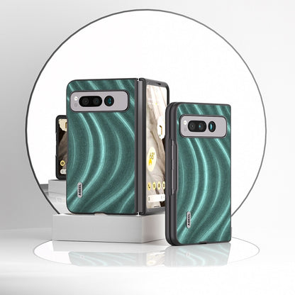 For Google Pixel Fold ABEEL Galactic Pattern Protective Phone Case(Green) - Google Cases by buy2fix | Online Shopping UK | buy2fix