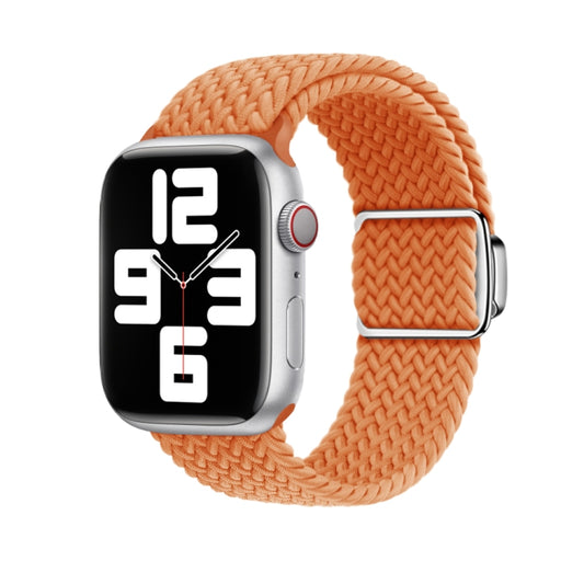 For Apple Watch Ultra 2 49mm Nylon Loop Magnetic Buckle Watch Band(Orange) - Watch Bands by buy2fix | Online Shopping UK | buy2fix