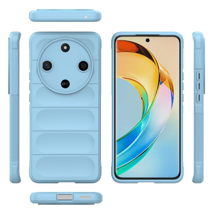 For Honor X50 5G Global / X9b Magic Shield TPU + Flannel Phone Case(Light Blue) - Honor Cases by buy2fix | Online Shopping UK | buy2fix